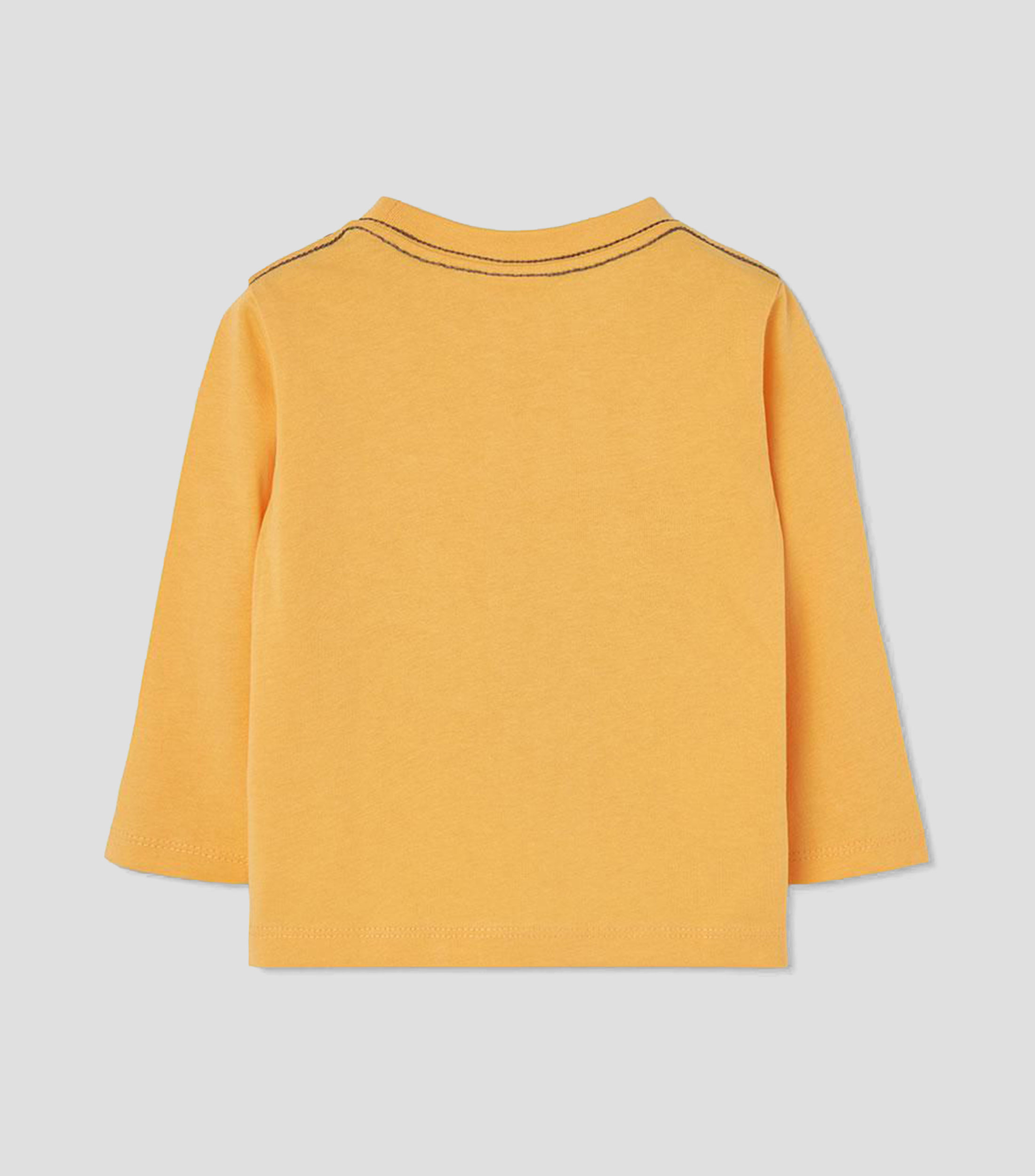Playera cuello redondo manga larga con estampado Niño